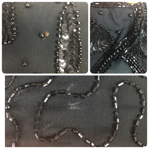 SEQUINS MIDI DRESS IN BLACK
